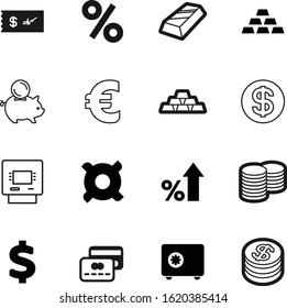bank vector icon set such as: service, reflection, piggy, lines, progress, stack, yen, up, pig, funding, steel, shiny, creative, budget, password, object, growth, debt, color, income, system
