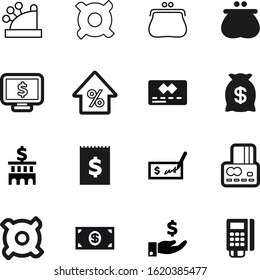 bank vector icon set such as: discount, blue, safe, up, classic, internet, trend, funds, growth, businessman, logistic, linear, invoice, percentage, image, arrow, interest, modern, reader, structure