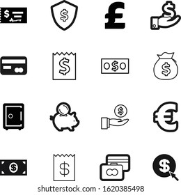 bank vector icon set such as: baking, letter, app, box, paperwork, mouse, income, billing, amount, pile, european, old, digital, circle, guard, shopping, budget, arrow, personal, art, list, pig, work