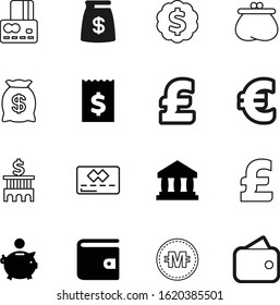 bank vector icon set such as: store, virtual, trade, commercial, shop, style, bill, light, internet, identity, crypto, billing, web, euro, blue, museum, emblem, nobody, atm, customer, pictograms