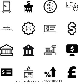 bank vector icon set such as: growing, bar, trade, art, label, app, sell, architectural, meter, percent, button, gray, ingot, system, american, 3d, lines, good, safe, window, template, debt, secure