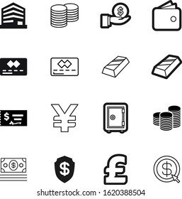 bank vector icon set such as: round, simple, residential, green, real, steel, deposit, app, investing, cheque, object, protect, box, art, label, defend, commercial, accounting, element, arrow, gbp