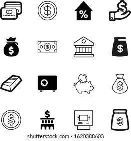 bank vector icon set such as: light, percent, silver, secure, icons, style, safety, golden, purchase, growth, door, equipment, deposit, baking, increase, university, withdraw, plastic, platinum