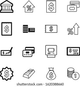 bank vector icon set such as: atm, casino, city, shape, lines, green, station, save, withdraw, metal, old, pile, income, competition, pictogram, equipment, savings, classic, number, college, sack