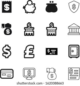 bank vector icon set such as: steel, cheque, tax, app, treasure, file, shield, personal, pig, print, defend, paperwork, reflection, safeguard, budget, box, america, billing, plastic, classical