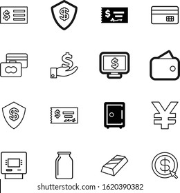 bank vector icon set such as: bill, lid, electronic, door, cost, coffee, food, drawing, invoice, nobody, sell, silver, receipt, businessman, identity, yen, euro, savings, billing, pound, japan