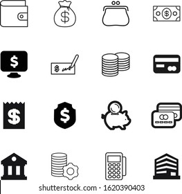 bank vector icon set such as: letter, making, amount, lines, human, content, billing, apartment, cost, roman, internet, balance, hold, classical, receipt, marketing, objects, development, shield