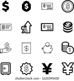 bank vector icon set such as: amount, shield, billing, rich, note, protect, medal, balance, total, investing, growth, shiny, reflection, chips, lines, restaurant, password, good, percentage