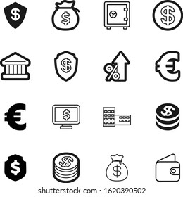 bank vector icon set such as: color, up, percent, objects, marketing, saving, keep, chart, library, technology, box, lock, knowledge, station, profit, graphic, growth, progress, computer, government