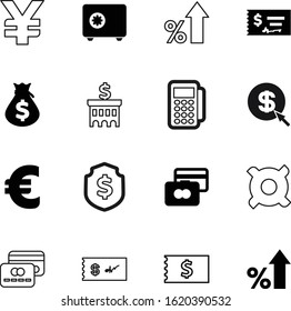 bank vector icon set such as: pound, structure, terminal, steel, door, deposit, european, button, treasure, ui, machine, economy, identity, sack, reader, nobody, paid, store, human, system, object