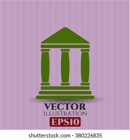 Bank vector icon or symbol