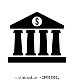 Bank vector icon. Symbol for website design, logo, app, UI. Vector illustration, EPS10