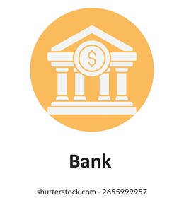 Bank :Vector Icon which can easily modify or edit
