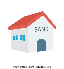 Bank Vector icon which is suitable for commercial work and easily modify or edit it

