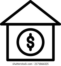 Bank Vector illustration on a transparent background.Premium quality symmbols.Stroke vector icon for concept and graphic design.