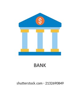 Ilustración de diseño de iconos de esquema del vector bancario. Símbolo de Fintech sobre el fondo blanco Archivo EPS 10