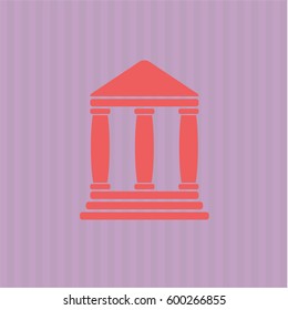 Símbolo vector de banco
