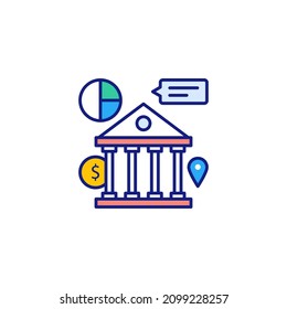 Bank Wire Transfer Icon In Vector. Logotype