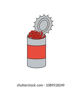 Bank with worms