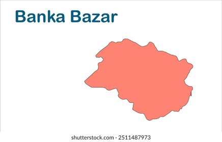 Mapa de subdivisão de Banka Bazar, Distrito de Gaya, Estado de Bihar, República da Índia, Governo de Bihar, Território indiano, Índia Oriental, política, aldeia, turismo