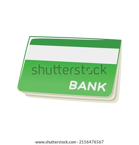 Bankbook. Bank. Financial institution. Vector illustration.