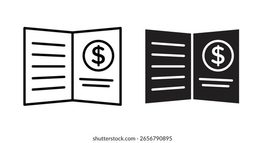 Icono de Bankbook Ilustración de Plantilla de Vector de diseño de logotipo