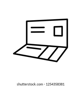 bankbook icon, vector