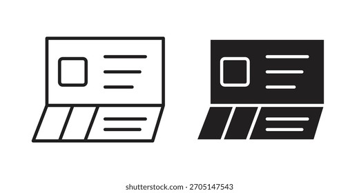 Icono de bankbook Vector de diseños modernos planos y de trazo