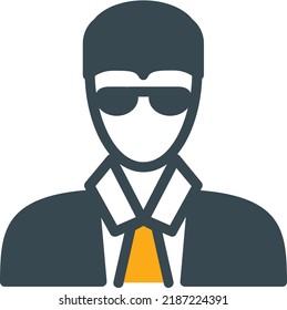 Banker Cartoon Concept Art Or Icon