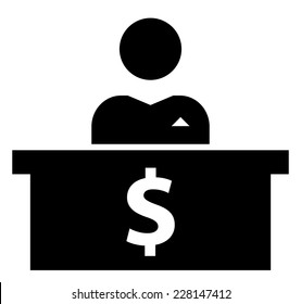 Person Behind Desk Icons Images Stock Photos Vectors Shutterstock