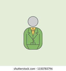 banker icon. Element of banking icon for mobile concept and web apps. Field outline banker icon can be used for web and mobile
