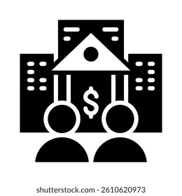 Banker Icon Element for Design