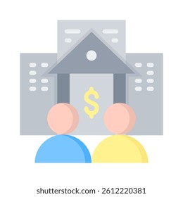 Banker Icon Element for Design