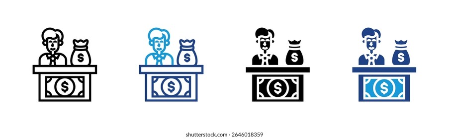 Banker Icon Element für Design