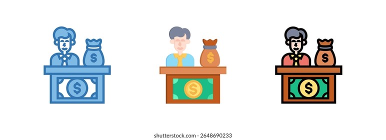 Banker Icon Element für Design