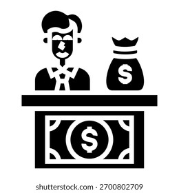 Banker Icon Element für Design