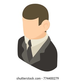 Banker icon. Isometric illustration of banker vector icon for web