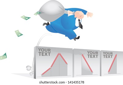 Banker running