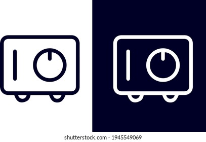 Banking and Accounting icon vector design black and white 
