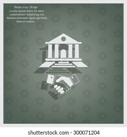Banking agreement vector icon