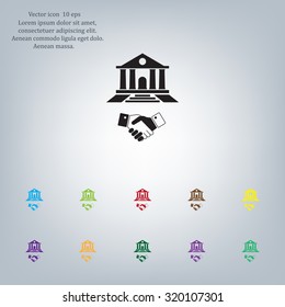Banking agreement vector icon