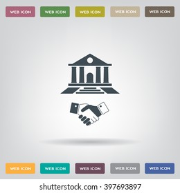 Banking agreement vector icon