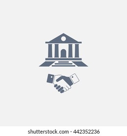 Banking agreement vector icon