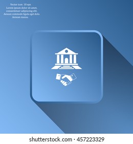 Banking agreement vector icon