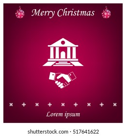 Banking agreement vector icon