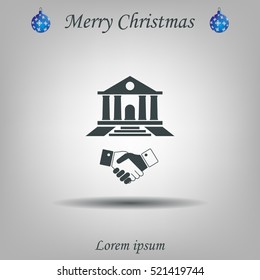 Banking agreement vector icon