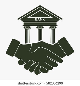 Banking agreement vector icon.