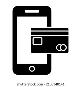 Banking app Glyph Style Vektorsymbol, das leicht modifizieren oder bearbeiten kann 