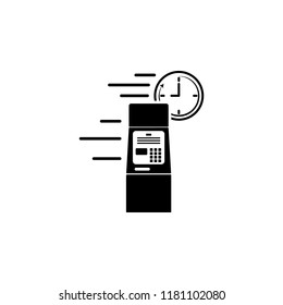 banking atm speed icon. Element of speed icon for mobile concept and web apps. Detailed banking atm speed icon can be used for web and mobile