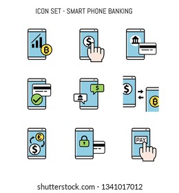 Banking, Business icon collection set flat lay design with elements for mobile, Smart phone concepts and web apps.